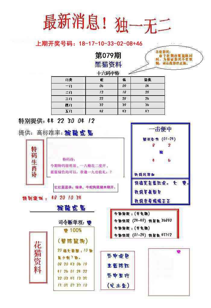 079期独一无二[图]
